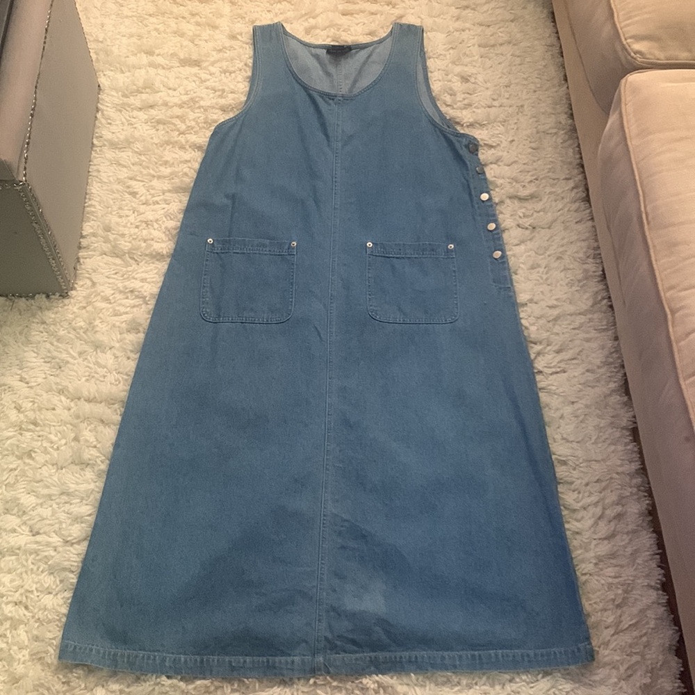 VINTAGE 90s Denim Maxi Dress